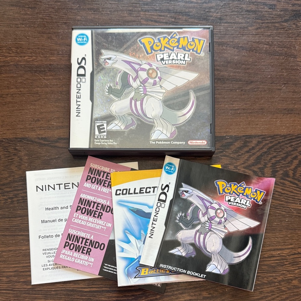 Pokemon Pearl Nintendo DS Case Only With Inserts In Great Condition Authentic